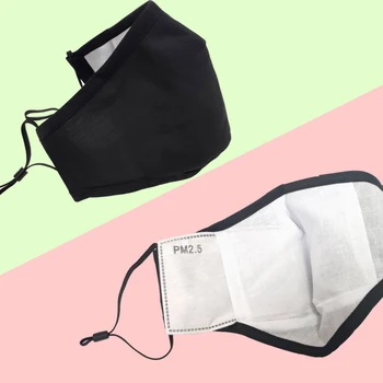 

PM2.5 Anti-Dust Anti-fog Mask Anti Haze Mask With Filter Pad Activated Carbon Filter Respirator Mouth-muffle