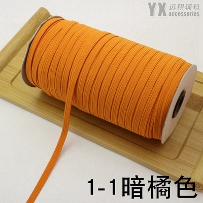 Новые 6 мм модные 38 Однотонные эластичные ленты 14 метров DIY Decora брюки для волос Швейные аксессуары для платья - Цвет: Color