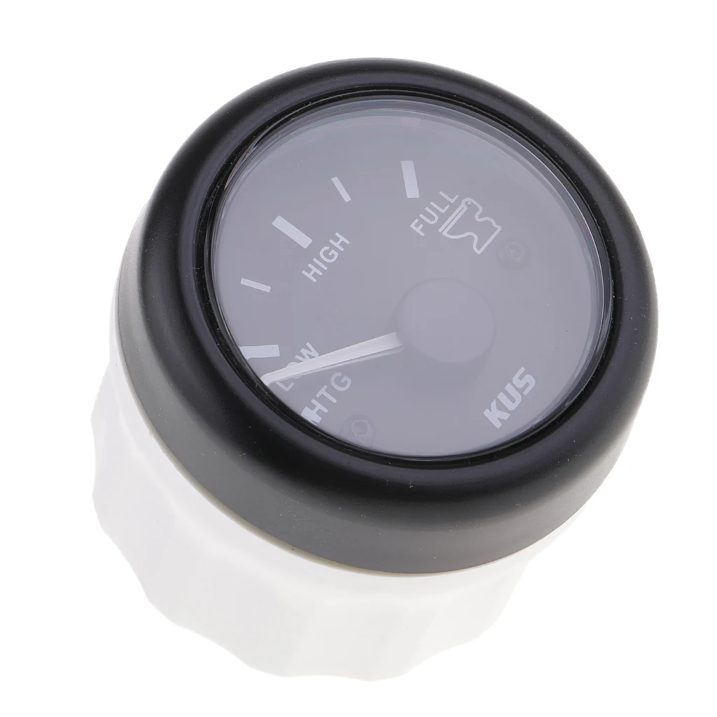 MagiDeal Black 52mm Waste Tank Gauge 240-33 OHMS 12/24V For Marine Boats