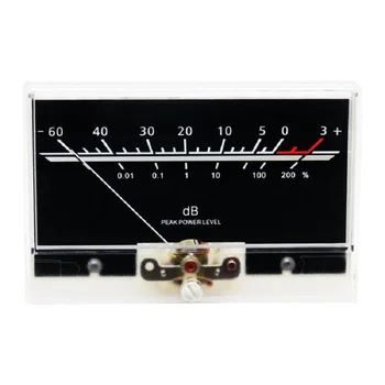 

1PCS VU meter 50 * 100 white LED backlight level meter vu meter post-stage amplifier vu meter head Free shipping