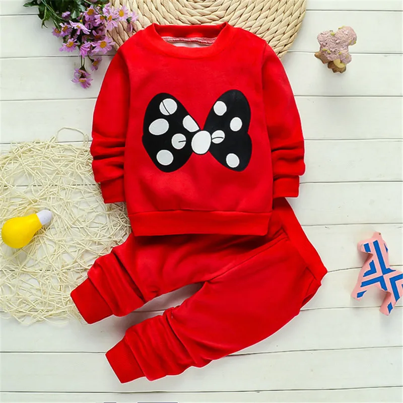 Girls Clothing Set Newborn Baby Girl Spring Autumn Tracksuit T-shirt + Pants 2PCS