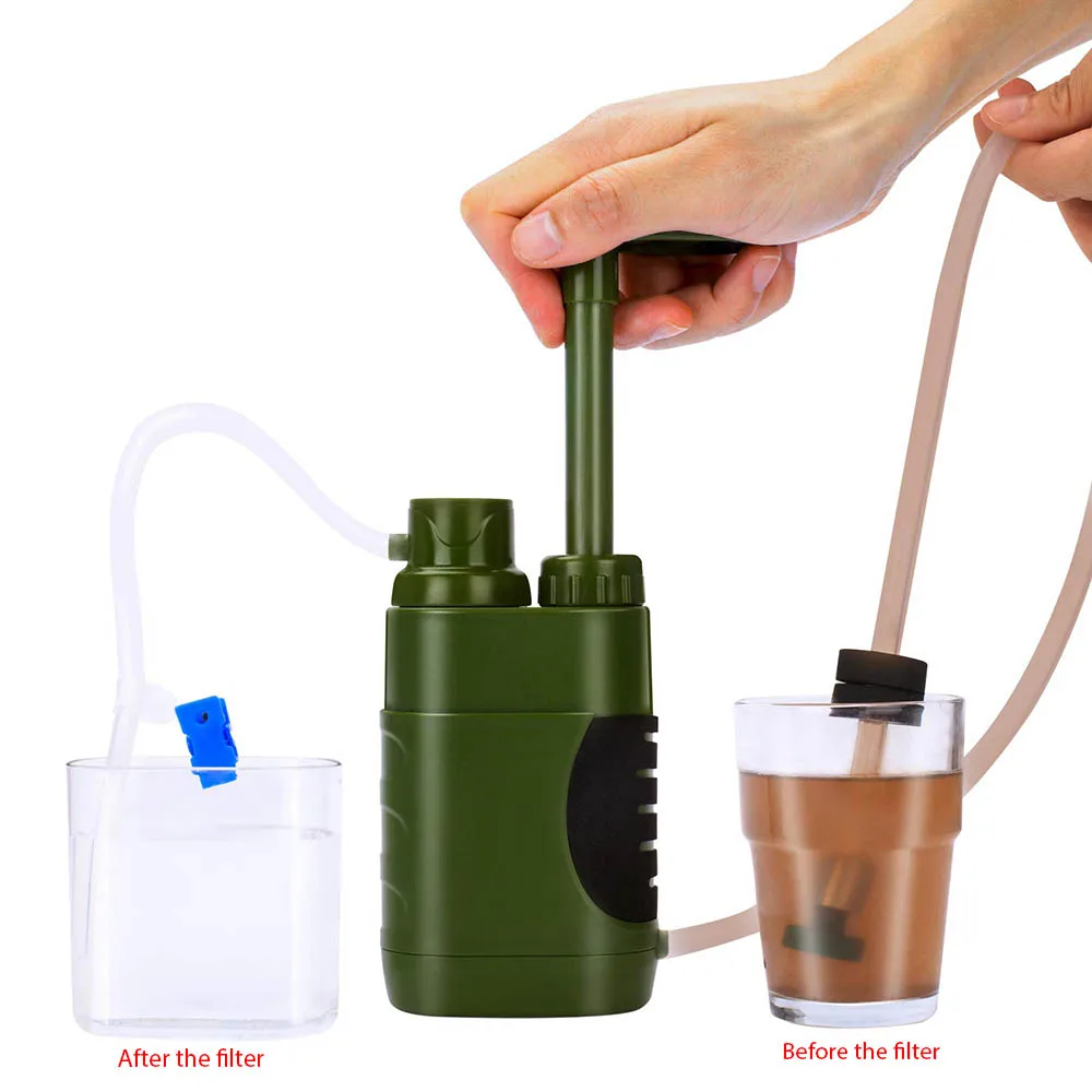 Outdoor Water Filter Straw Water Filtration System Water Purifier For Family Preparedness Camping Equipment Hiking Emergency