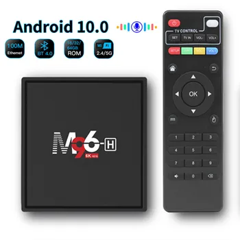 

NEW M96-H Android 10.0 Smart TV Box Allwinner H616 6K HD 4/32G Network Player 2.4G/5G Dual WiFi with Bluetooth 4.0 Android Tv