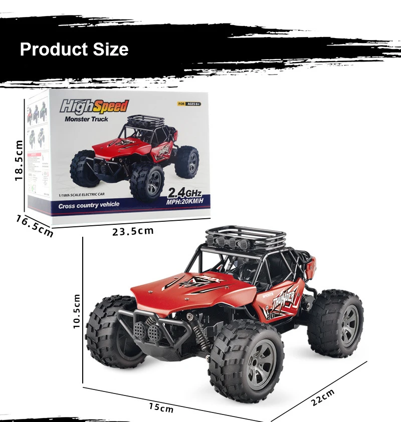 WLtoys A959-B 1:18 RC Car 4WD 2.4GHz Rally Racing Car 70KM/H High Speed Vehicle RC Racing Car Toys Gifts for kids xmas gifts
