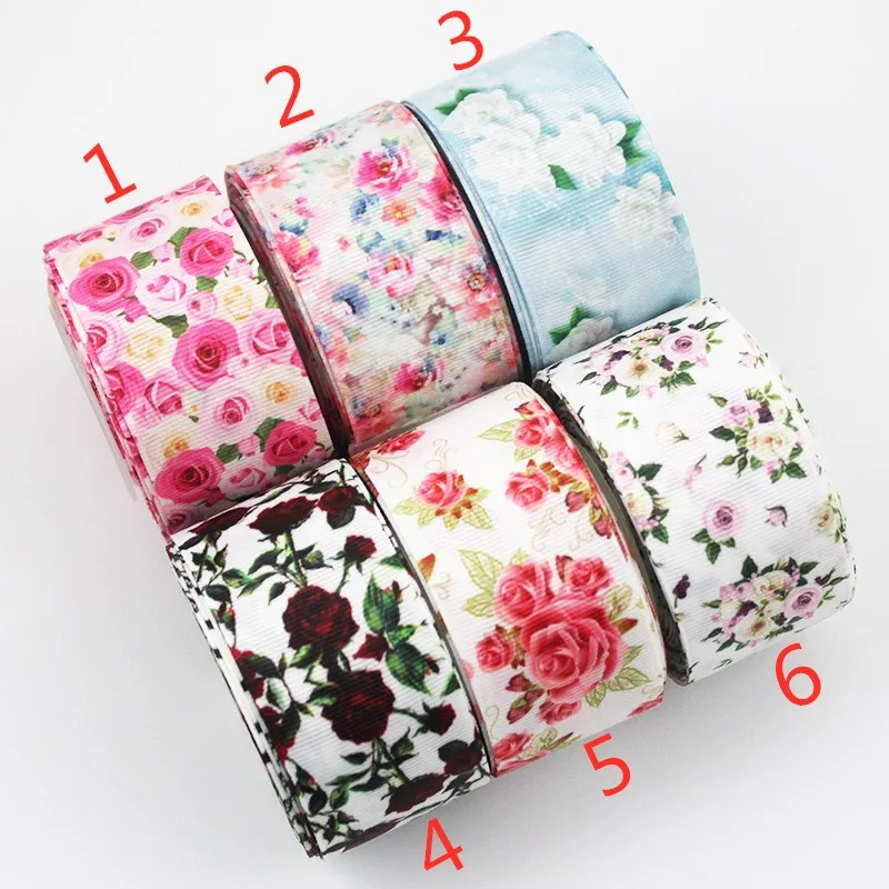 

1-1/2 "с принтом розы grosgrain лента 38 мм с принтом" овечки "лента DIY материалы ручной работы, головные уборы аксессуары