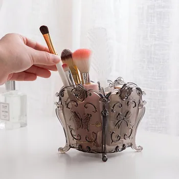 

Creative retro carved cosmetics storage box desktop plastic Retro Creative Cosmetics Box Makeup Organizer Secret Room Props Sto