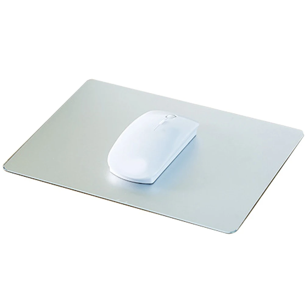 legierung For PC Laptop mäusen matte metall mousepad aluminium computer 