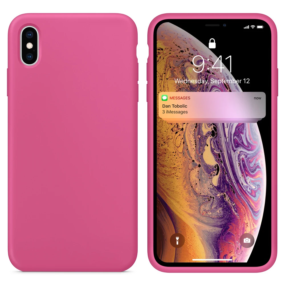 Лучше, чем, аутентичный противоударный силиконовый чехол для IPhone 11 Pro Max xs max xr 87 6s plus, чехол с логотипом, все включено - Цвет: Dragon Fruit