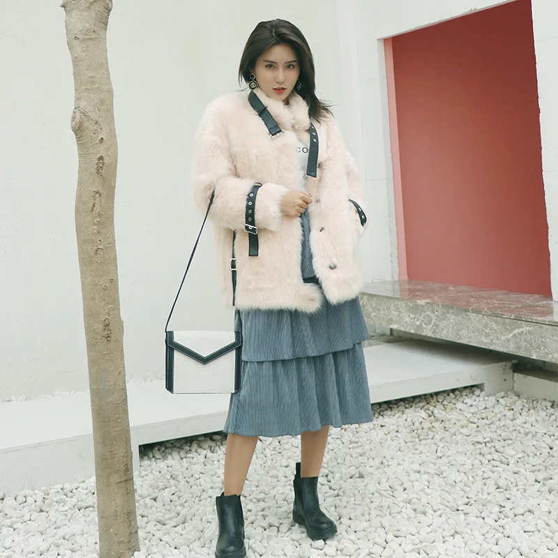 

Sheep Shearing Winter Coat Women Korean 100% Wool Jacket Women Real Fur Coat Women Clothes 2019 Manteau Femme YY1058