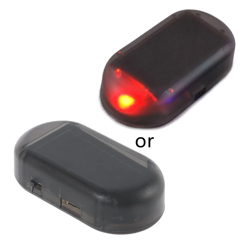 Car Solar Power LED Fake Dummy Alarm Warning Security AntiTheft