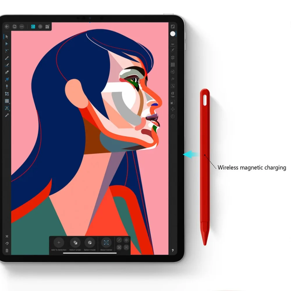 Легкий Дизайн Эластичный Защитный силиконовый чехол для Apple Pencil 2 Защита от царапин, ударов