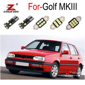 

12pcs LED plate lamp + LED Interior dome indoor Lights bulb Kit for Golf MKIII For GTI MK3 1991 to 1998