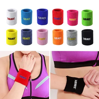 1 Pcs Gym Protector Polsbandje Sport Pols Brace Zweet Gewichtheffen Polssteun Tennis Badminton Basketbal Zweetbandjes