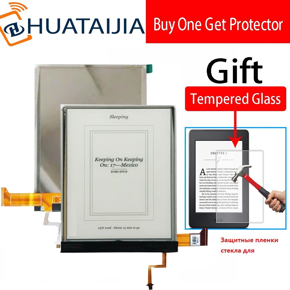 Tela Lcd de Polegadas com Retroiluminação Matriz de Exibição para Onix Boox Cpu ii E-leitores de E-books para Onyx Boox Cpu 3