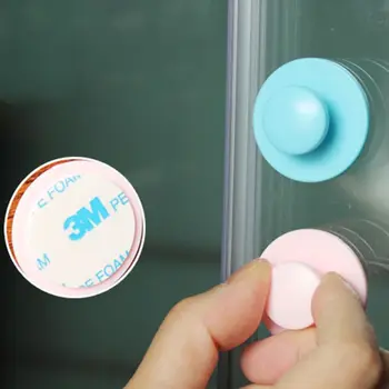 

10pcs/lot Self Adhesive Sliding Door Pull Handle for Cupboard Window Drawer Cute Gadget Corrosion Resistant for children