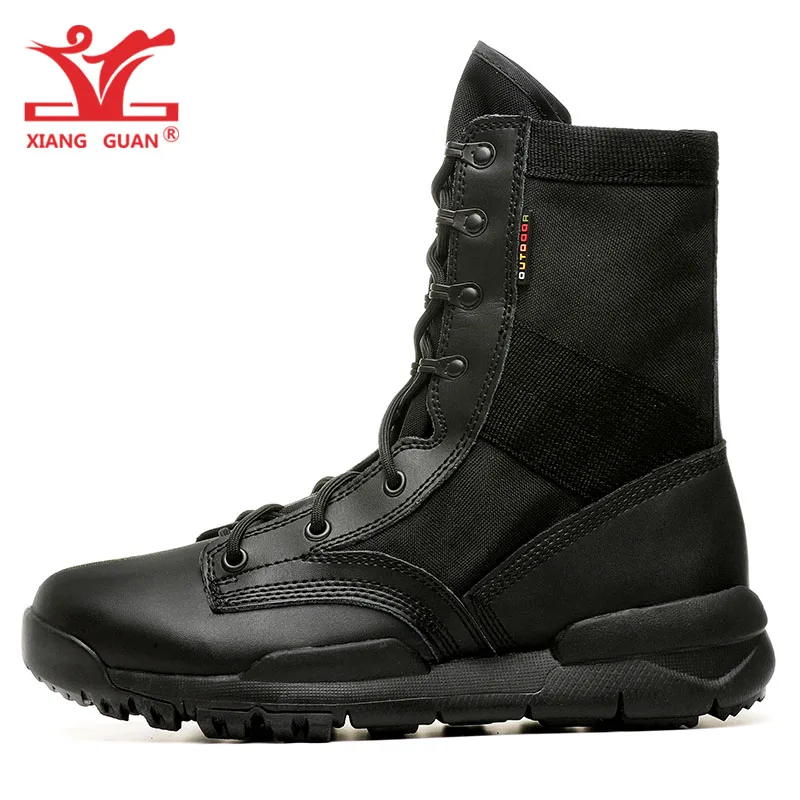 Hiking Shoes Men Army Sandy Camouflage Climbing Mountain Tactical Boots Women Outdoor Sports Military Desert Trekking Sneakers 8 - Цвет: 85895 Black