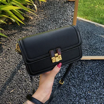 

France Non-mainstream Bags Female 2020 Summer New Style Fashion Korean-style High Grade Textured Shoulder Square Sling Bag WOMEN