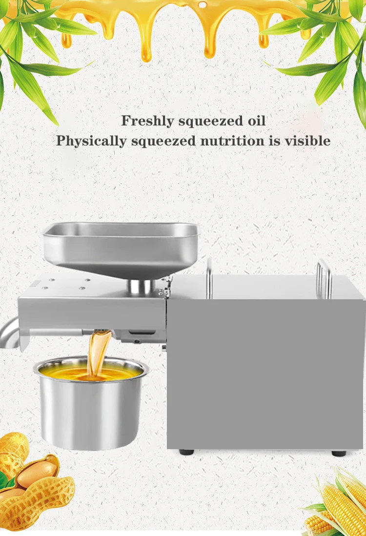 Description Picture 3 of itemLBT02 Oil Press Automatic Household Flaxseed Oil Press Peanut Oil Press Oil Residue Separator  600W (MAX) Configuration plug