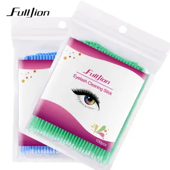 

FULLJION grafting eyelash cleaning stick special cotton swab tip lash remover cleaning cotton swab tattoo cotton swab