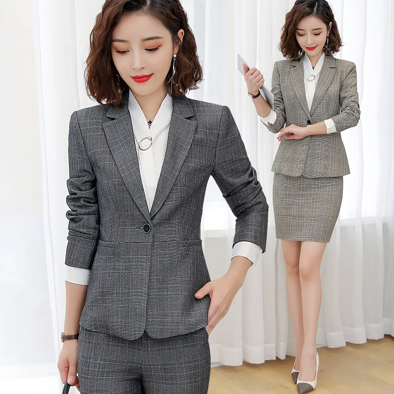 

Business Suit WOMEN'S Suit Autumn And Winter New Style Fashion High-End Manager Suit Formal Wear Elegant Ol Office Workers Work