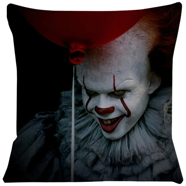 Pennywise-IT Чехлы для подушек для дома, спальни, стула, декоративная подушка, чехол для гостиничного автомобиля, удобный чехол для подушки 45x45 см