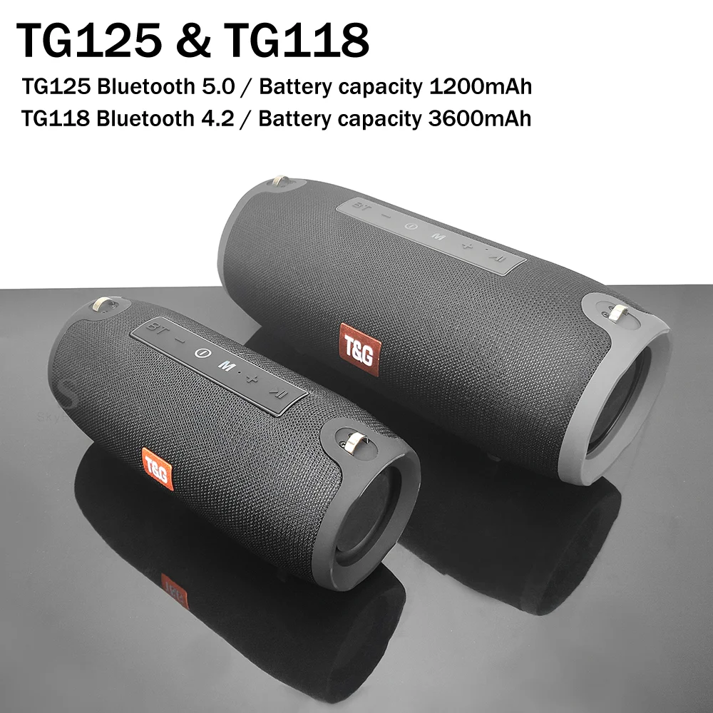 Высокая Мощность TG118 20 Вт Bluetooth Динамик Водонепроницаемый Портативный рулевая