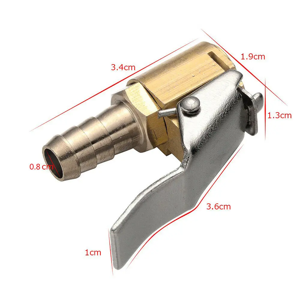 1 шт. Авто воздушный насос штуцер автомобильный бандаж колеса грузовика вентилятор разъем автомобиля 6,3 мм 8 мм Зажим инструменты для ремонта шин