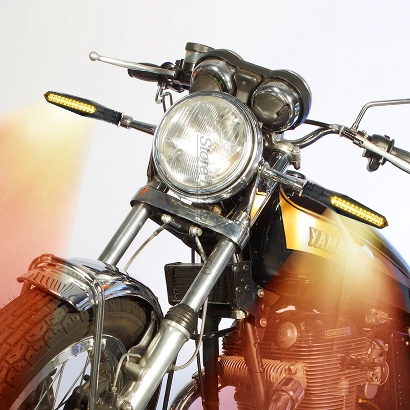 Светодиодный год стиль мотоцикл поворотники свет течет для Harley Davidsion Sportster Yamaha Vino Yamaha FAZER Fz6 Fz1