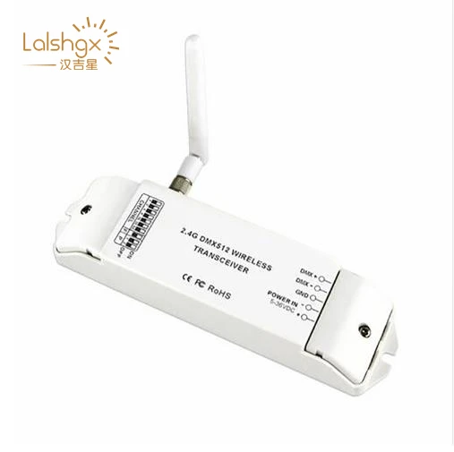 

BC-870 2pcs/lot DC5V-36V 2.4G DMX512 Wireless Transceiver DMX signal transmitter Multi-usage receiver or emitter Free shipping