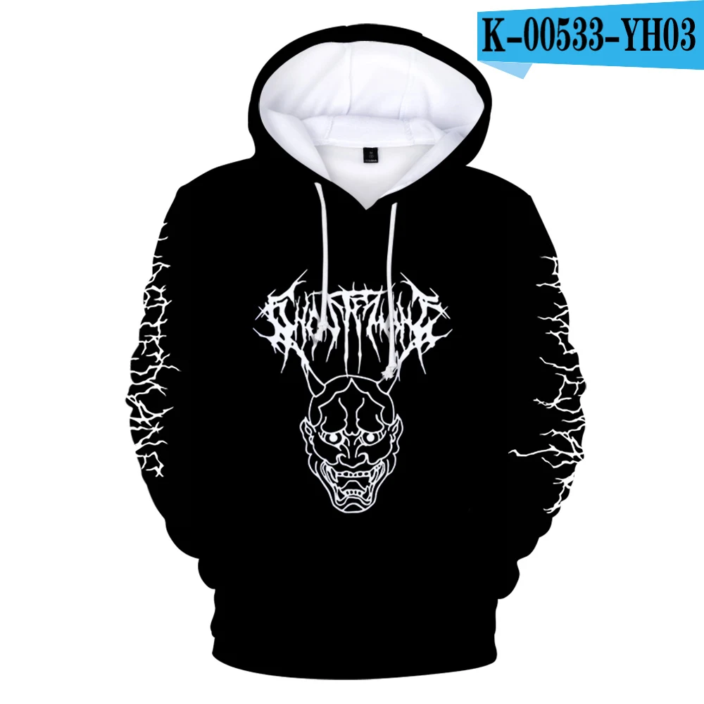 Новый Frdun Tommy Ghostemane World Tour Rock Music логотип 3D Толстовка с капюшоном для мужчин/женщин