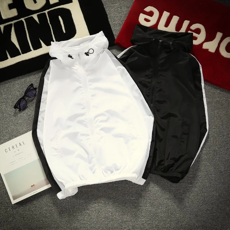 

Sun-resistant Clothes Men's Summer New Style Korean-style Solid Color Loose-Fit Couples Tops Handsome Ultrathin Breathable Stude