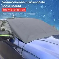 Обновленная версия 210*120 см лобовое стекло автомобиля Снежная Крышка для удаления льда стеклоочиститель козырек протектор авто защита ветрового стекла - Цвет: strip with rear view