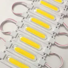 COB светодиодный светильник с линзой 12 В 12 в 6 светодиодный водонепроницаемый для наружной рекламы знак магазин баннер светодиодный модуль полосы лампы