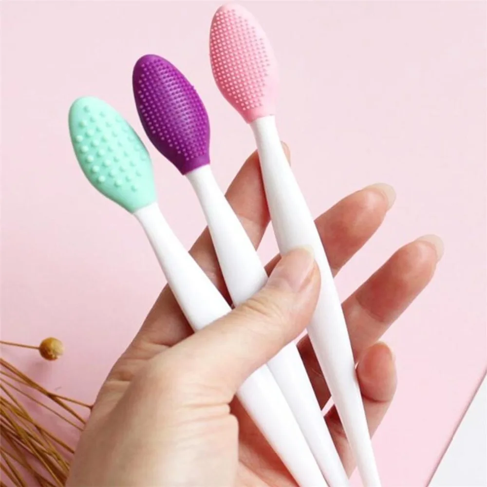 1pc Nose Blackhead Removal Brush Soft Silicone Facial Cleansing Massager Brush Face Care Clean Exfoliator Black Head Remover 1 (2)