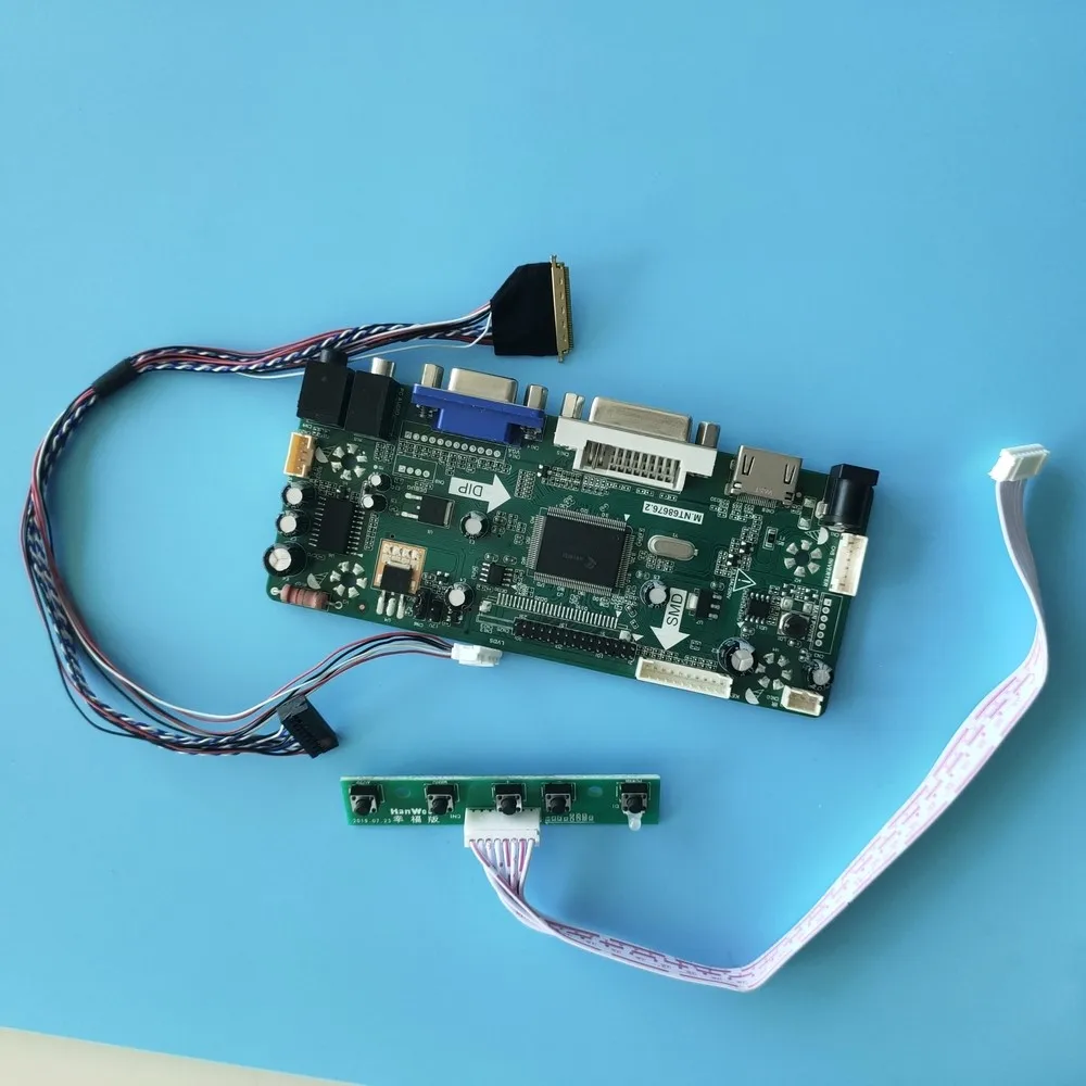 kit for LP156WH3-TLL2/LP156WH3-TLL1 Display HDMI+DVI+VGA LCD LED Controller Board Panel M.NT68676 1366x768 40pin 15.6&quot | Компьютеры и