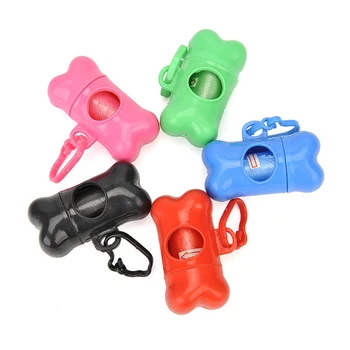 

1 Pcs Classic Style Bone Shape Pet Dog Poop Bag Practical Cat Poop Bag Set Pet Dog Cleaning Supplies Dog Poop Bag Dispenser