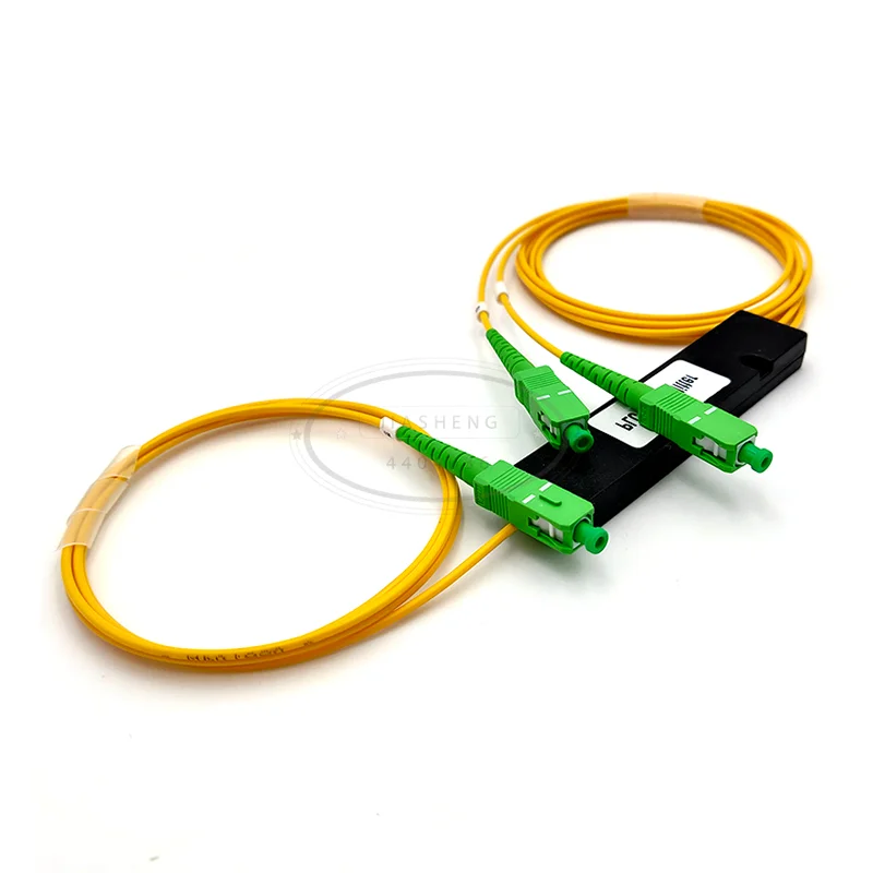 Оптоволоконный сплиттер FTTH 1X 2 SC APC FBT SM однорежимный Сплавленный двухконусный