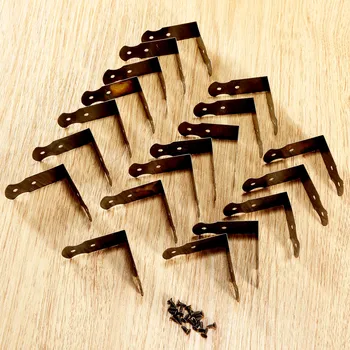 

20Pcs Antique Bronze Corner Protector Furniture Fittings Jewelry Chest Gift Box Wooden Case Decorative Feet Leg Metal 40mm/58mm