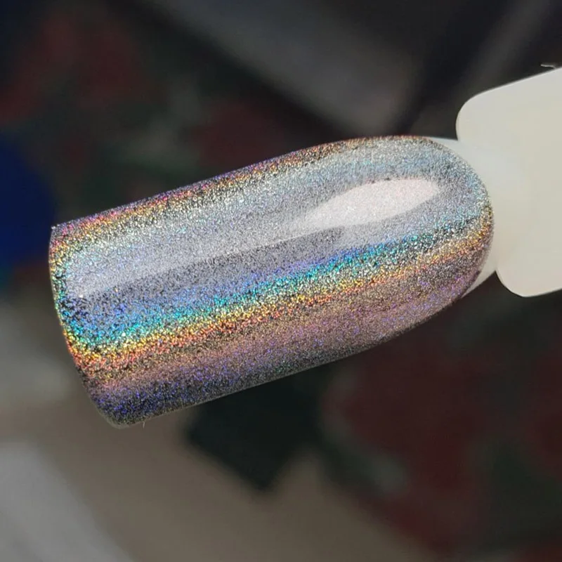 0,2 г/кор. голографическая Лазерная Серебристая блестящая ультратонкая пудра с блестками для украшения ногтей