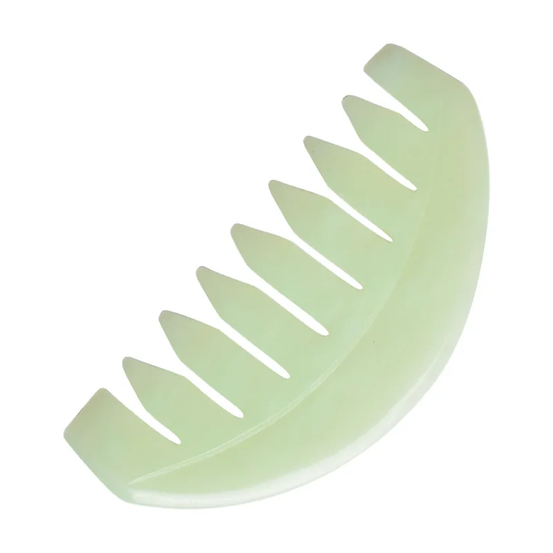 Расческа из натурального нефрита Для Массажа Гуаша гуаша Ша|Расчески| |