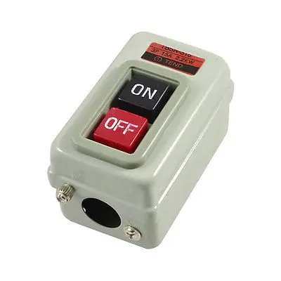 

380V 15A 2.2Kw 3P Rectangle Metal Plate Push Button Switch