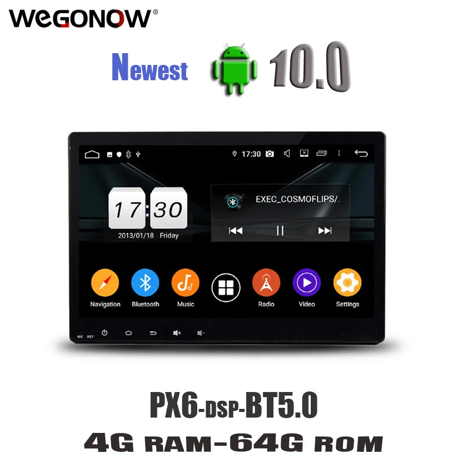 PX6 DSP Android10 4 Гб 64 8 ядер автомобильный dvd плеер GPS navi карта RDS радио wifi Bluetooth5.0 для Honda
