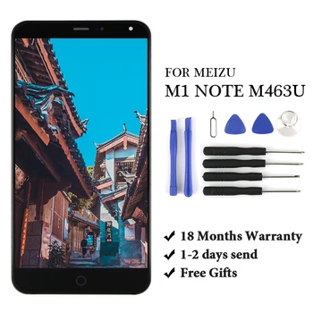 

18 month Warranty + Touch Screen For Meizu M1 Note M463U / Meilan Note Display Digitizer Assembly With Gift For Meizu M1 Note