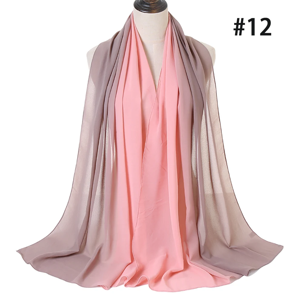 Lenço Hijab Chiffon muçulmano para mulheres, bolha