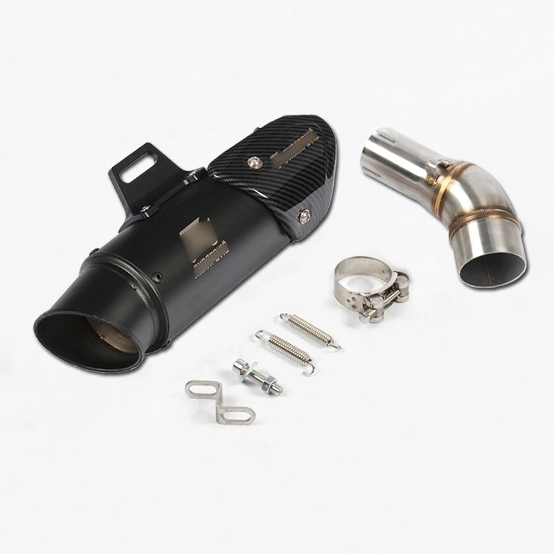 Комплект для выхлопной системы для Kawasaki Z250SL мотоцикл Mid slip on 51 мм выхлопная труба без дБ убийца хвост Escape нержавеющая сталь