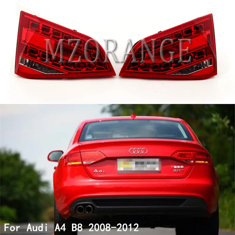 Внутренний светодиодный задний светильник MZORANGE для Audi A4 B8 2008-2012 левый/правый задний тормозной задний светильник