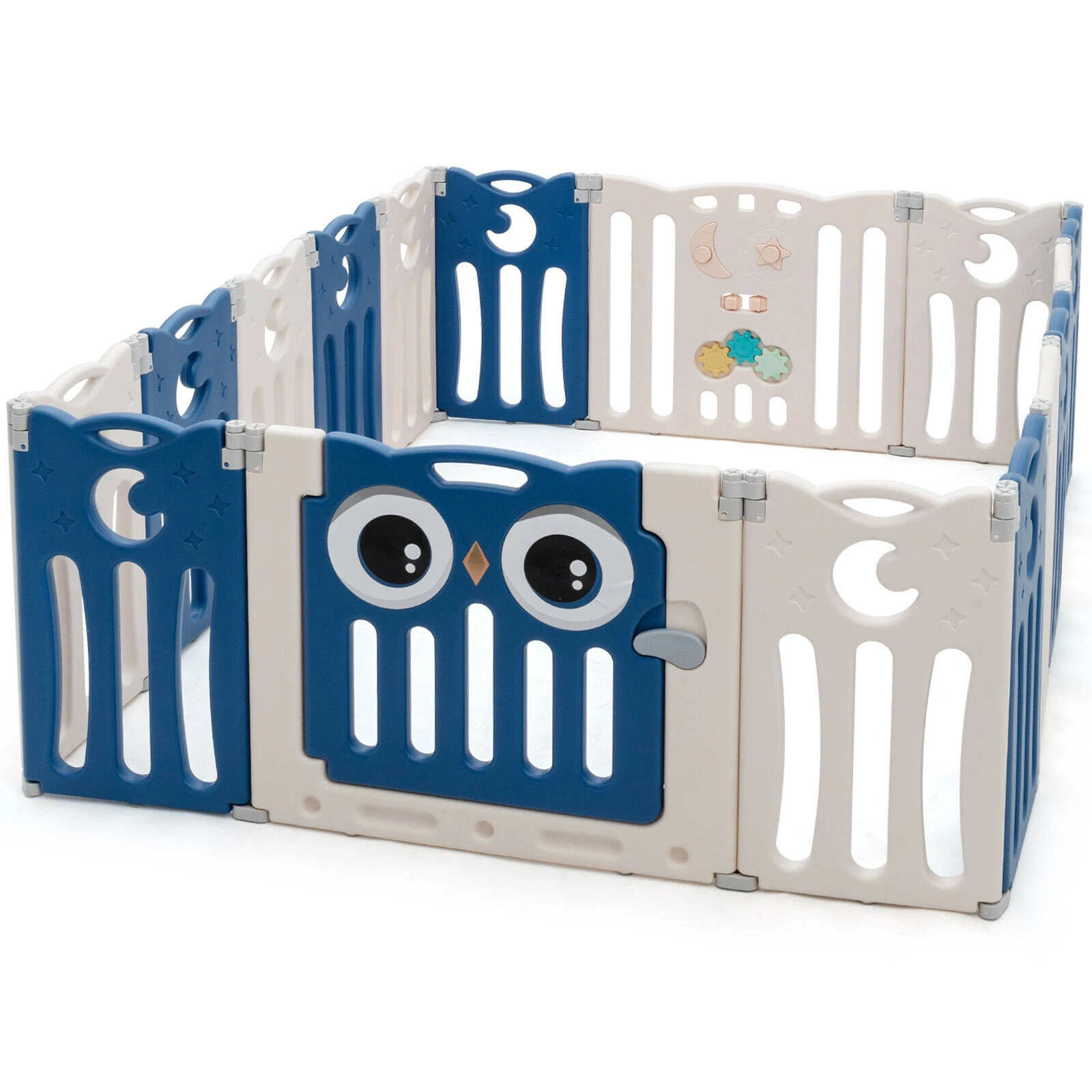 Babyjoy Parc Pour Bebe A 16 Panneaux Center D Activite Pour Enfants Cour Avec Porte Verrouillable Aliexpress
