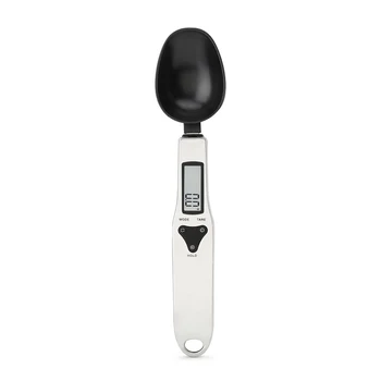 

Home Spoon Scale 300g/0.1g 500g / 0.1g Black Single Spoon High Quality Precision Electronic LCD Digital Spoon Scale Gram Kitchen