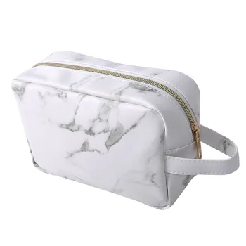 

Creative New Marble Waterproof Portable Cosmetic Bag Women Travel Make Up Makeup Organizer Bag Large Capacity Travel Kits