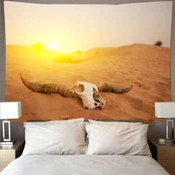 

Sunset desert landscape blanket pyramid big art tapestry psychedelic wall-mounted beach towel polyester fiber thin yoga BGT013